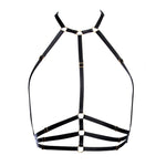  Black Samantha Harness with Golden Sliders Lingerie by Flash You & Me- The Nookie
