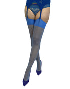  Sheer Shine Stockings in Blue Lingerie by Pamela Mann- The Nookie