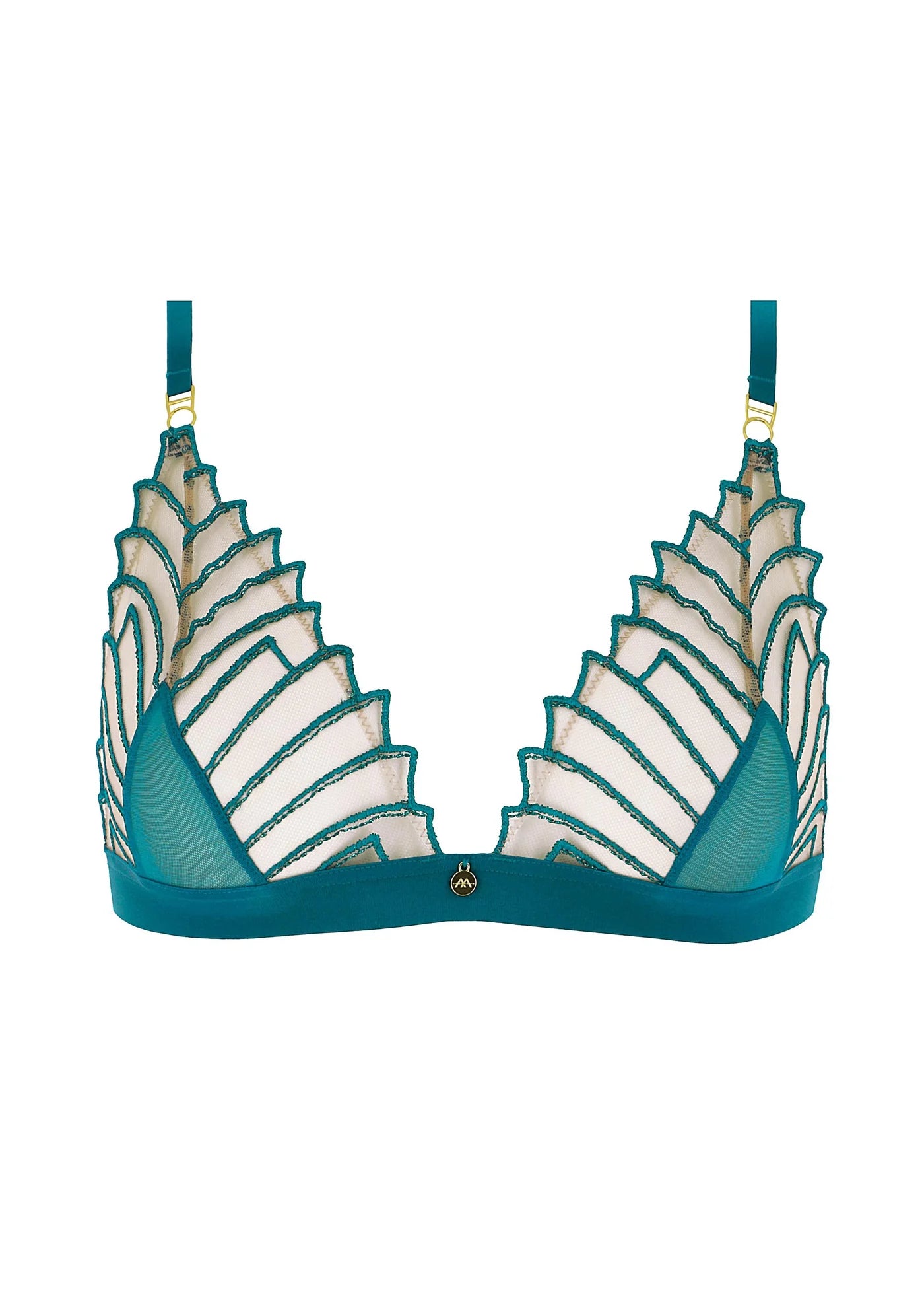  Cosmic Dream Triangle Bra in Lagoon Lingerie by Atelier Amour- The Nookie