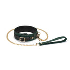 Mossy Chic Leather Collar with Leash Kink by Liebe Seele- The Nookie