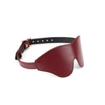  Wine Red Leather Blindfold Kink by Liebe Seele- The Nookie