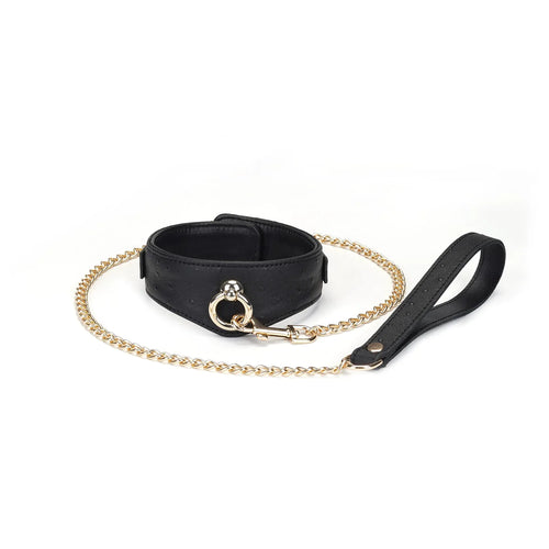  Demons Kiss Collar with Leash and Lock Kink by Liebe Seele- The Nookie