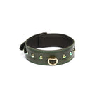  Luxury Green Collar with Gemstones Kink by Liebe Seele- The Nookie