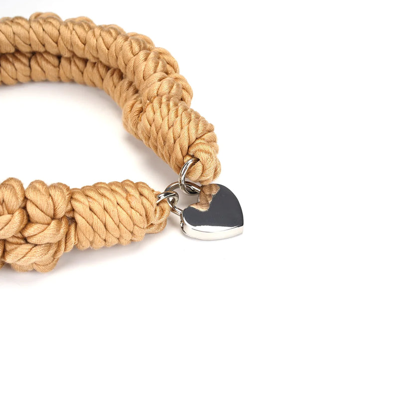  Bound You Shibari Rope Collar with Lock Kink by Liebe Seele- The Nookie
