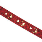  Kinbaku Ukiyoe Red Rosy Suede Leather Collar and Leash Kink by Liebe Seele- The Nookie