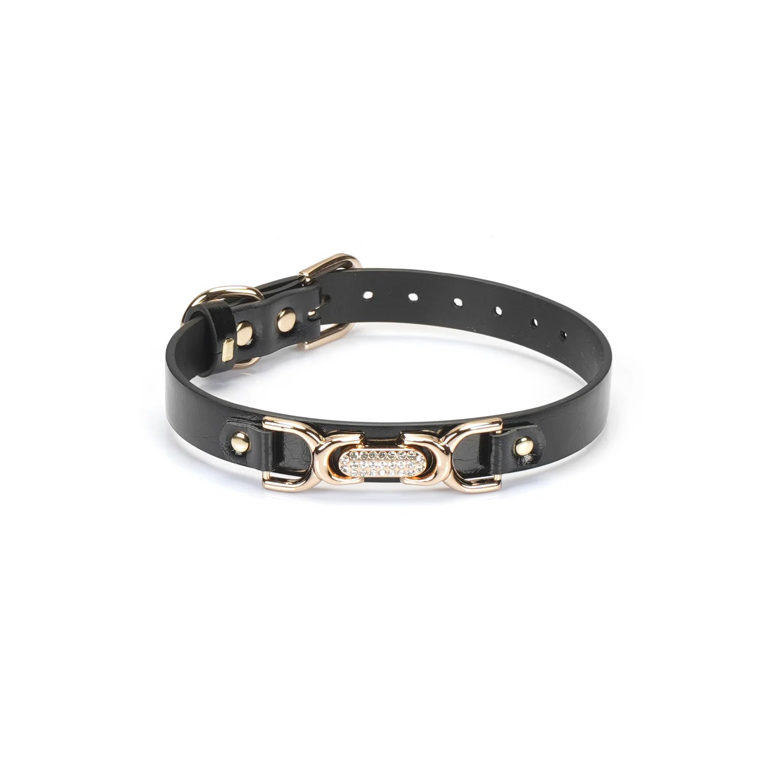 Luxury Rhinestone Double C Collar Kink by Liebe Seele- The Nookie