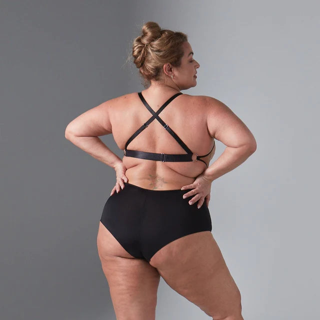 Dracona Bodysuit - Black/Butterscotch Lingerie by Thistle & Spire- The Nookie