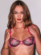 Butterfly Embroidery Balconette Bra Lingerie by fleur du mal- The Nookie