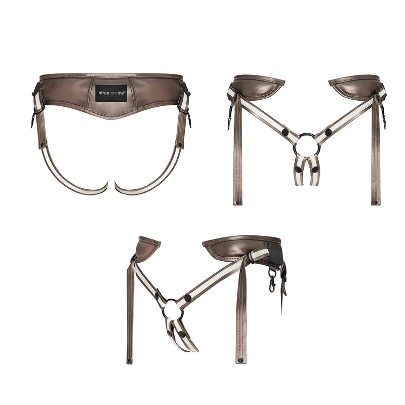  Desirous Harness in Bronze Harness by Strap On Me- The Nookie