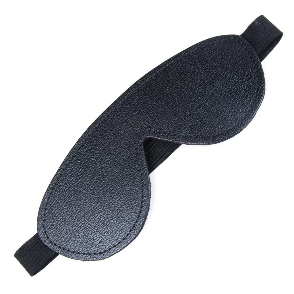  Fleece-Lined Leather Blindfold Kink by Stockroom- The Nookie