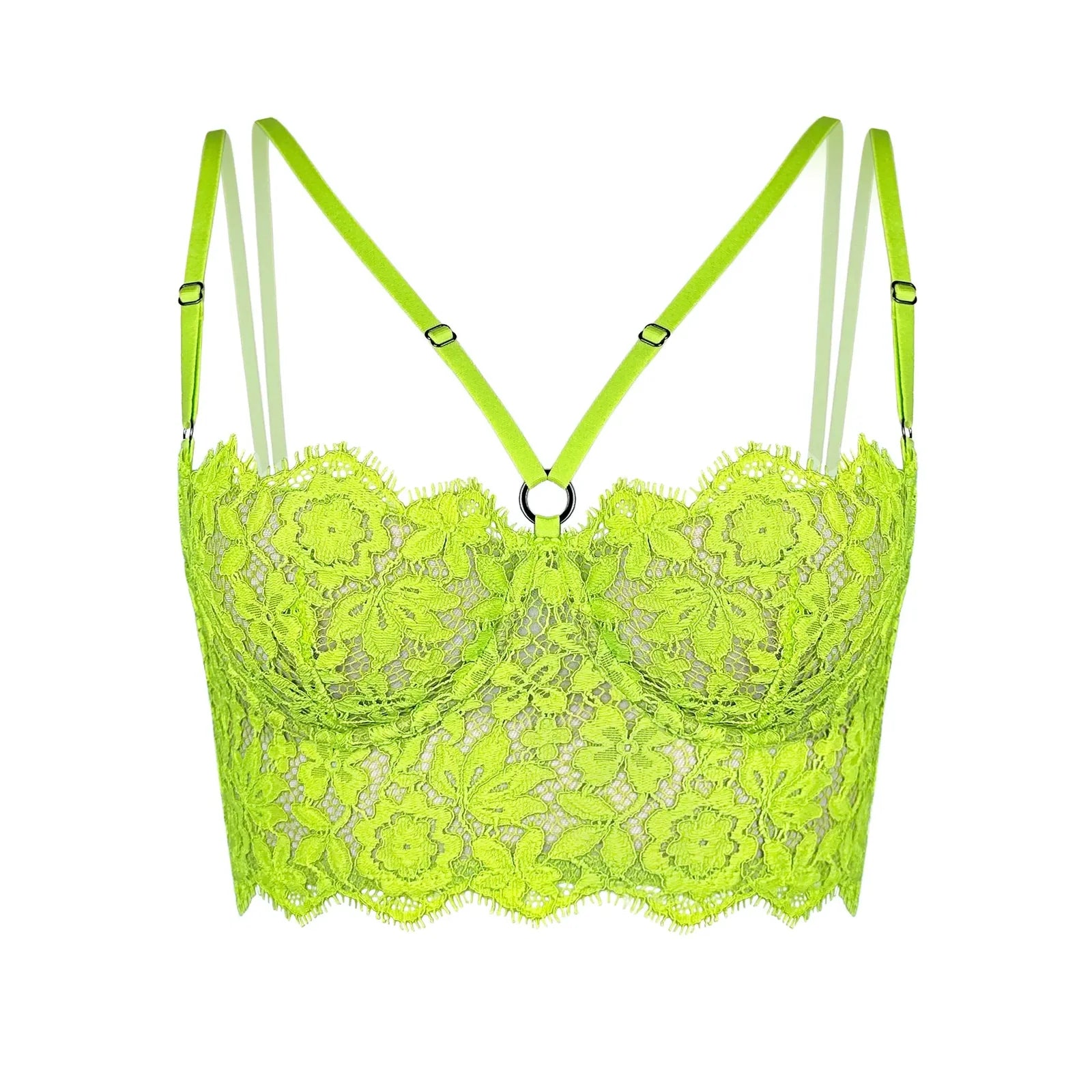  Frisson Bustier Acid Green Lingerie by Monique Morin Lingerie- The Nookie