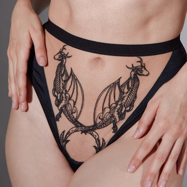 Dracona Thong - Butterscotch Lingerie by Thistle & Spire- The Nookie