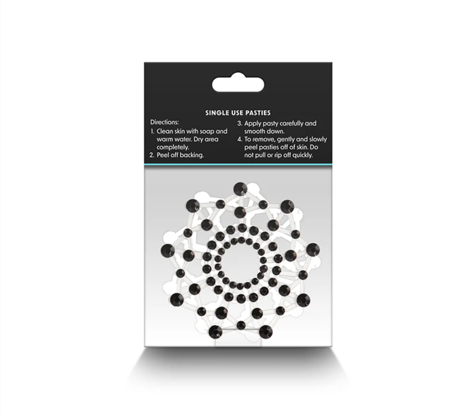 Black Rhinestone Pasties Lingerie by NS Novelties- The Nookie