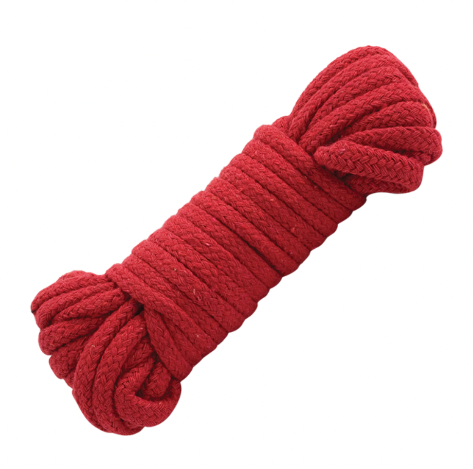 Red Japanese Style Bondage Rope Kink by Doc Johnson- The Nookie