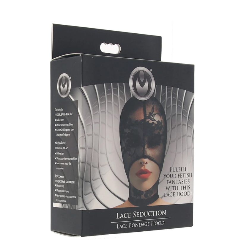 Lace Seduction Bondage Hood Kink by Master Series- The Nookie