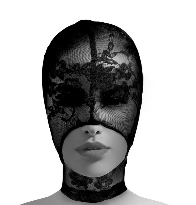 Lace Seduction Bondage Hood Kink by Master Series- The Nookie