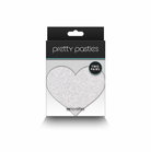 Glitter Hearts Red and Silver Pasties Lingerie by NS Novelties- The Nookie