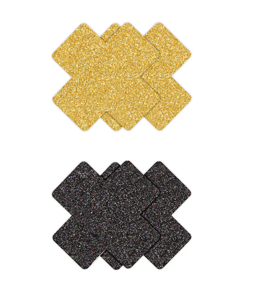  Sparkle Cross Pasties Lingerie by NS Novelties- The Nookie