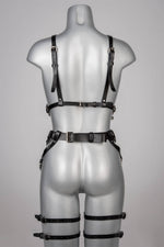  Infinity Leather Harness Bra Lingerie by Voyeur X- The Nookie