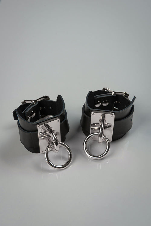  Eternity Leather Handcuffs Kink by Voyeur X- The Nookie