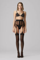  Zest Sheer Suspender Belt Lingerie by Murmur- The Nookie