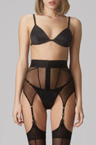  Zest Sheer Suspender Belt Lingerie by Murmur- The Nookie