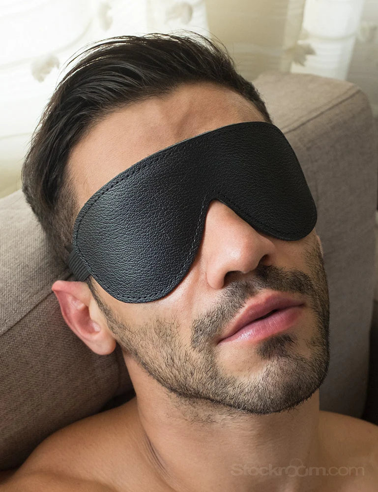  Padded Leather Blindfold Kink by Stockroom- The Nookie