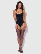 Juliet Satin Full Boning Scoop Neck Corset Lingerie by House of Desire- The Nookie