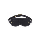Crocodile Noir Black Leather Blindfold Kink by Liebe Seele- The Nookie