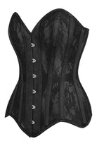 Black Sheer Mesh Net and Lace Steel Boned Overbust Corset Lingerie by Daisy Corsets- The Nookie