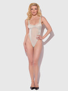 Zoe Oil Slick & Mesh Teddy in Green Lingerie by House of Desire- The Nookie