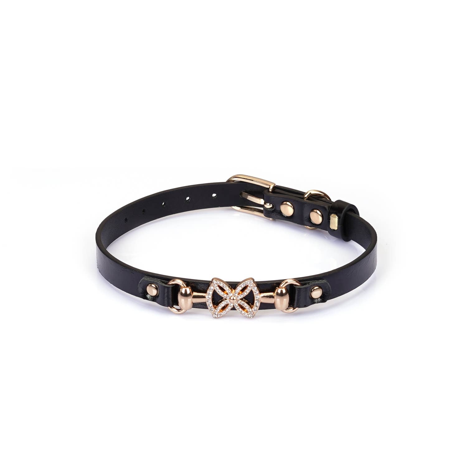 Luxury Rhinestone Bow Collar Kink by Liebe Seele- The Nookie