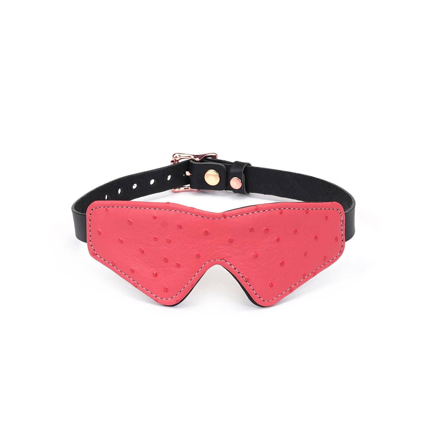 Angel's Kiss Pink Leather Blindfold Kink by Liebe Seele- The Nookie