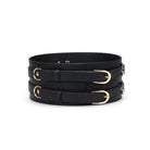 Dark Secret Black Leather Waist Cuff M Kink by Liebe Seele- The Nookie