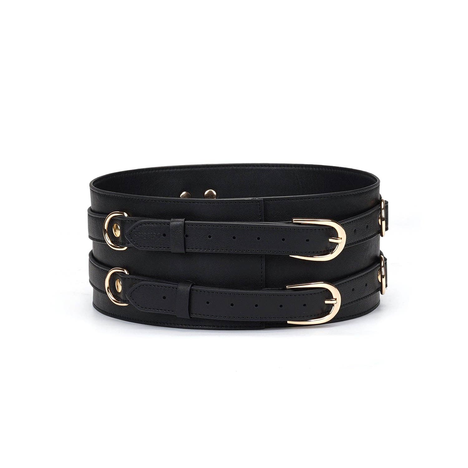 Dark Secret Black Leather Waist Cuff M Kink by Liebe Seele- The Nookie