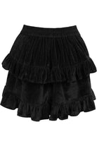  Black Velvet Ruched Bustle Skirt Lingerie by Daisy Corsets- The Nookie