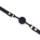 Demon's Kiss Black Leather Ball Gag Kink by Liebe Seele- The Nookie