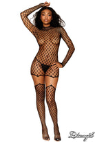 Geometric Net Garter Dress Lingerie by Dreamgirl- The Nookie
