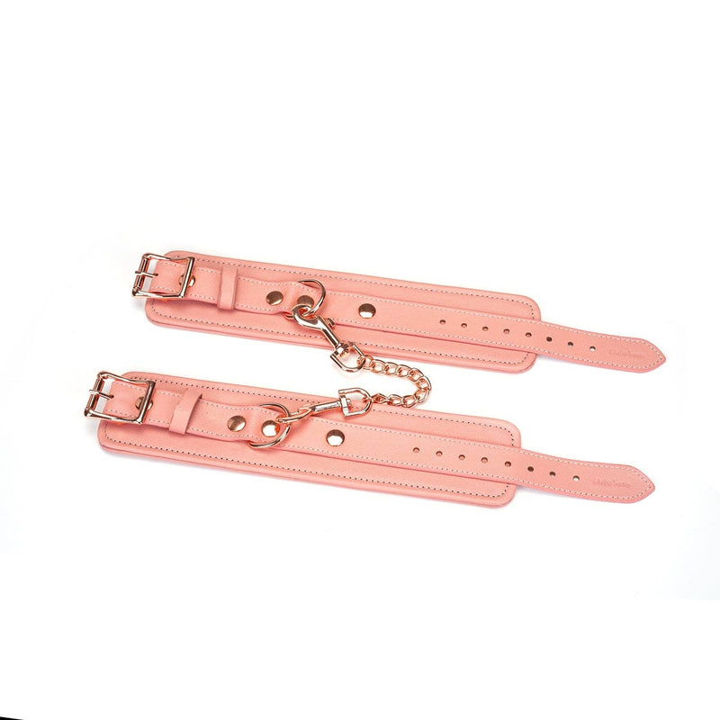  Pink Dream Leather Wrist Cuffs Kink by Liebe Seele- The Nookie