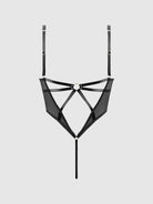 Raquel Mesh and Silky Micro Underwire Bodysuit Lingerie by House of Desire- The Nookie