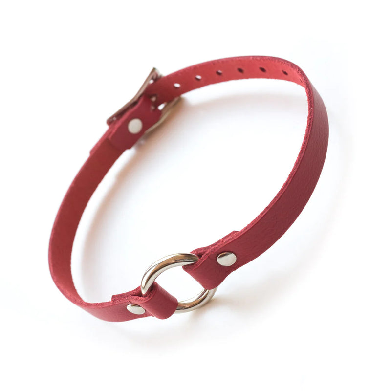 Red O-Ring Choker Kink by Stockroom- The Nookie