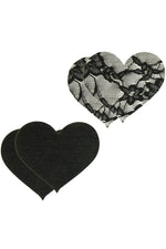  Peekaboos Satin and Lace Heart Pasties Lingerie by X-Gen- The Nookie