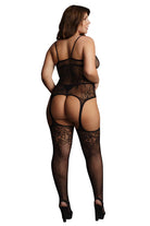  Le Désir Suspender Rhinestone Bodystocking Lingerie by Shots- The Nookie