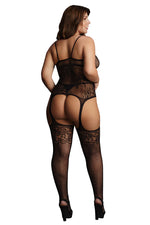  Le Désir Suspender Rhinestone Bodystocking Lingerie by Shots- The Nookie