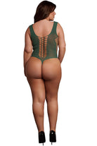  Le Désir Green V-Neck Teddy Lingerie by Shots- The Nookie