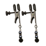  Broad Tip Clamp Beaded With Black Glass SPF-114 Kink by Spartacus- The Nookie