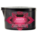  Ignite Massage Candle in Strawberry Dreams Massage by Kama Sutra- The Nookie