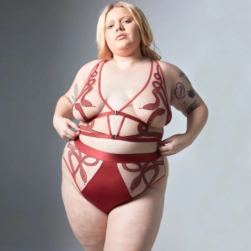  Medusa Bralette in OxBlood Lingerie by Thistle & Spire- The Nookie