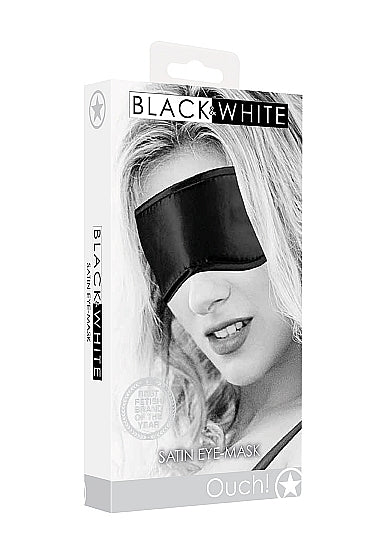  Black Satin Eye Mask Mask by Ouch- The Nookie