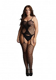  Bodystocking Suspender Net Pattern Lingerie by Le Desir- The Nookie